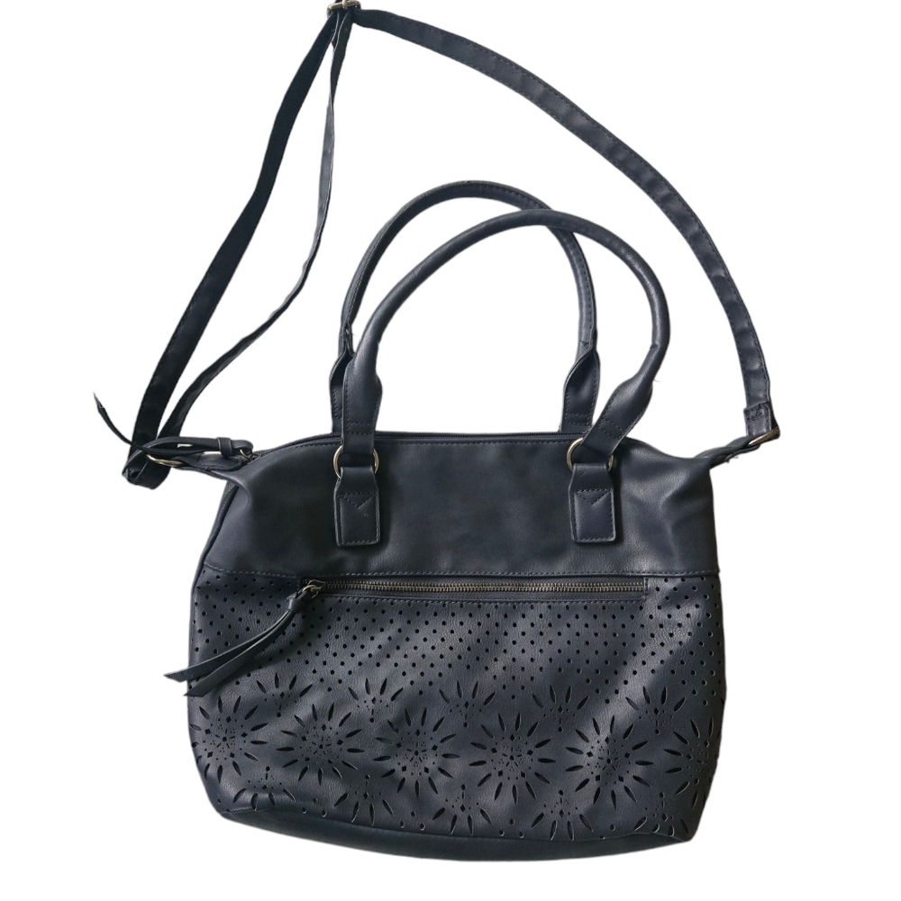 American Eagle navy crossbody purse with laser detail